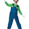 Spirit Halloween Kids Luigi Costume Deluxe- Mario Bros. 2 Spirit Halloween Kids Luigi Costume Deluxe- Mario Bros. -Mens Costumes Shop 01196583 a