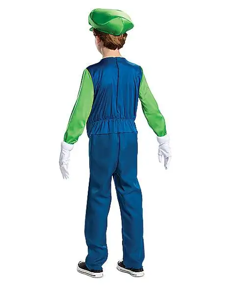 Spirit Halloween Kids Luigi Costume Deluxe- Mario Bros. 4 Spirit Halloween Kids Luigi Costume Deluxe- Mario Bros. - Image 2