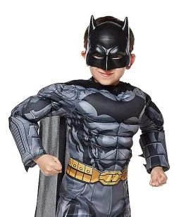 Spirit Halloween Kids Grey And Black 3D Batman Costume - DC Comics -Mens Costumes Shop 01289404 d
