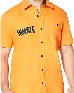 Spirit Halloween Arkham Inmate Work Shirt - Suicide Squad -Mens Costumes Shop 01324516 c