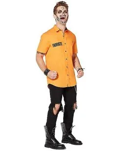 Spirit Halloween Arkham Inmate Work Shirt - Suicide Squad -Mens Costumes Shop 01324516 d