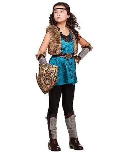 Spirit Halloween Kids Woodland Warrior Costume