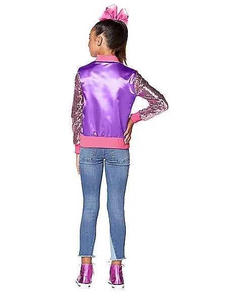 Spirit Halloween Kids JoJo Siwa Bomber Jacket 4 Spirit Halloween Kids JoJo Siwa Bomber Jacket - Image 2