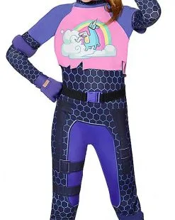 Spirit Halloween Girls Brite Bomber Costume - Fortnite -Mens Costumes Shop 01418292 c