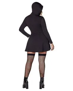 Spirit Halloween Black Hooded Dress 7 Spirit Halloween Black Hooded Dress -Mens Costumes Shop 01431592 d