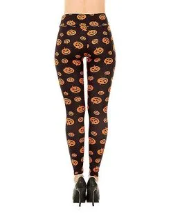 Spirit Halloween Plus Size Pumpkin Leggings -Mens Costumes Shop 01434281 c