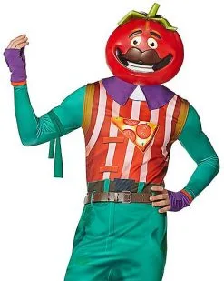 Spirit Halloween Adult TomatoHead Costume - Fortnite -Mens Costumes Shop 01444561 c
