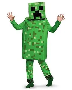 Spirit Halloween Kids Creeper Costume Deluxe - Minecraft 7 Spirit Halloween Kids Creeper Costume Deluxe - Minecraft -Mens Costumes Shop 01448034 c