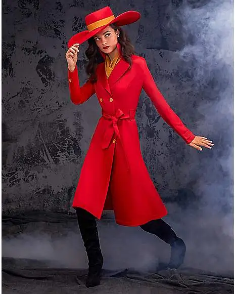 Spirit Halloween Adult Carmen Sandiego Costume 3 Spirit Halloween Adult Carmen Sandiego Costume