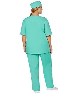 Spirit Halloween Adult ER Surgeon Plus Size Costume -Mens Costumes Shop 01463249 e