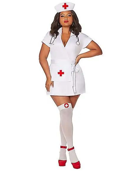 Spirit Halloween Adult Classic Nurse Plus Size Costume 2 Spirit Halloween Adult Classic Nurse Plus Size Costume