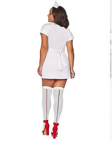 Spirit Halloween Adult Classic Nurse Plus Size Costume 3 Spirit Halloween Adult Classic Nurse Plus Size Costume - Image 2