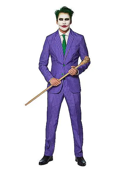 Spirit Halloween Adult The Joker Plus Size Suit - Batman 3 Spirit Halloween Adult The Joker Plus Size Suit - Batman
