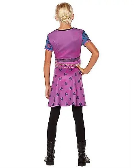 Spirit Halloween Kids Mal Dress - Descendants 3 5 Spirit Halloween Kids Mal Dress - Descendants 3 - Image 4