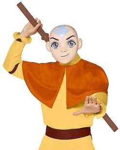 Spirit Halloween Adult Aang Costume - Avatar: The Last Airbender -Mens Costumes Shop 01505791 c