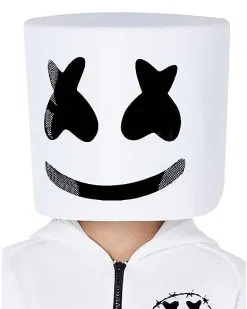 Spirit Halloween Kids Marshmello Logo Jumpsuit Costume -Mens Costumes Shop 01506682 c
