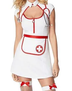 Spirit Halloween Adult Fierce Nurse Costume 8 Spirit Halloween Adult Fierce Nurse Costume -Mens Costumes Shop 01525898 c