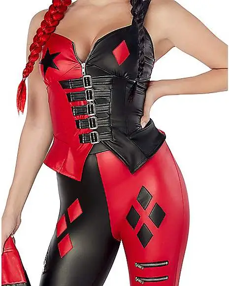 Spirit Halloween Harley Quinn Two-Piece Costume - The Suicide Squad 4 Spirit Halloween Harley Quinn Two-Piece Costume - The Suicide Squad - Image 2