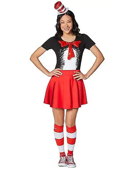 Spirit Halloween Adult Cat In The Hat Costume Kit - Dr. Seuss 2 Spirit Halloween Adult Cat In The Hat Costume Kit - Dr. Seuss -Mens Costumes Shop 01532381 a
