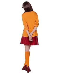 Spirit Halloween Adult Velma Costume - Scooby-Doo -Mens Costumes Shop 01538081 b