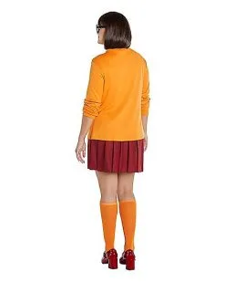 Spirit Halloween Adult Velma Costume - Scooby-Doo -Mens Costumes Shop 01538081 d