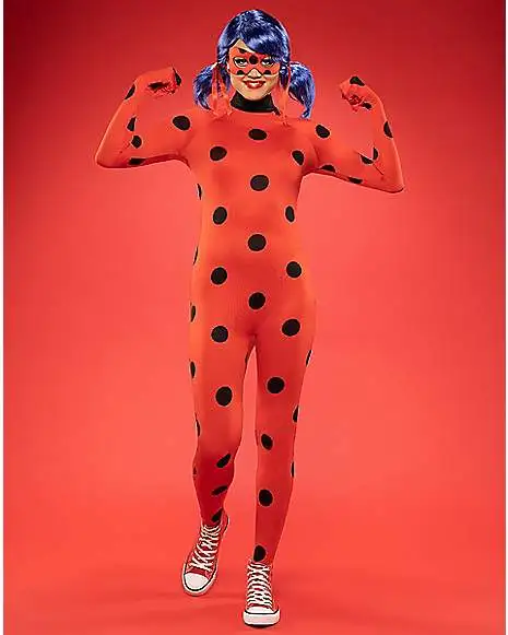 Spirit Halloween Adult Miraculous Ladybug Catsuit Costume 3 Spirit Halloween Adult Miraculous Ladybug Catsuit Costume