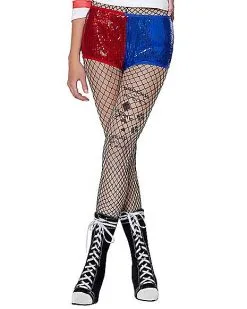 Spirit Halloween Adult Harley Quinn Sequin Shorts - Suicide Squad -Mens Costumes Shop 01545961 c
