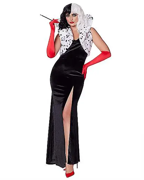 Spirit Halloween Adult Cruella Costume - Disney Cruella 6 Spirit Halloween Adult Cruella Costume - Disney Cruella -Mens Costumes Shop 01553486 a