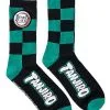 Spirit Halloween Tanjiro Kamado Crew Socks - Demon Slayer -Mens Costumes Shop 01555895 a