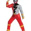 Spirit Halloween Kids Red Ranger Muscle Costume - Power Rangers Dino Fury -Mens Costumes Shop 01566587 a