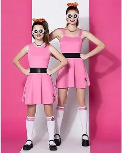 Spirit Halloween Adult Blossom Costume - The Powerpuff Girls -Mens Costumes Shop 01572460 c