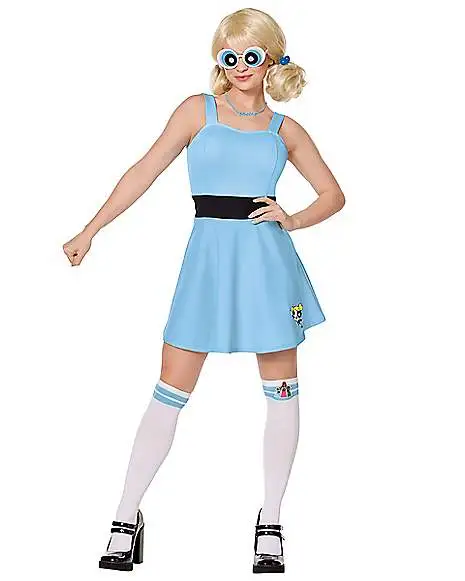 Spirit Halloween Adult Bubbles Costume - The Powerpuff Girls 3 Spirit Halloween Adult Bubbles Costume - The Powerpuff Girls