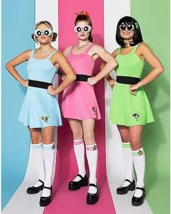 Spirit Halloween Adult Bubbles Costume - The Powerpuff Girls 7 Spirit Halloween Adult Bubbles Costume - The Powerpuff Girls -Mens Costumes Shop 01572502 c