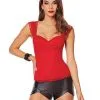Spirit Halloween Adult Red Lace Cap Sleeve Corset -Mens Costumes Shop 01572684 a
