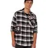 Spirit Halloween Adult Ghost Face Flannel Shirt -Mens Costumes Shop 01587112 a