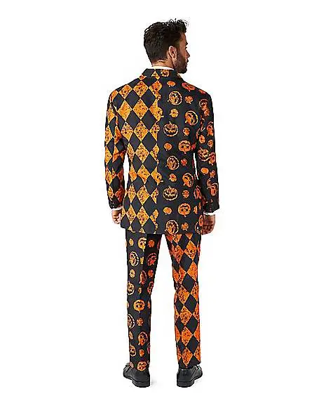 Spirit Halloween Adult Distressed Pumpkin Party Suit 5 Spirit Halloween Adult Distressed Pumpkin Party Suit - Image 3