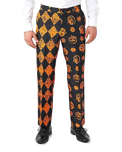 Spirit Halloween Adult Distressed Pumpkin Party Suit 7 Spirit Halloween Adult Distressed Pumpkin Party Suit - Image 5
