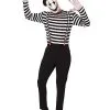 Spirit Halloween Adult Creepy Mime Costume -Mens Costumes Shop 01589175 a