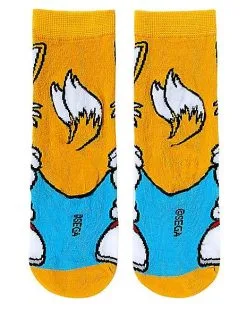 Spirit Halloween Tails Crew Socks - Sonic The Hedgehog -Mens Costumes Shop 01589969 b