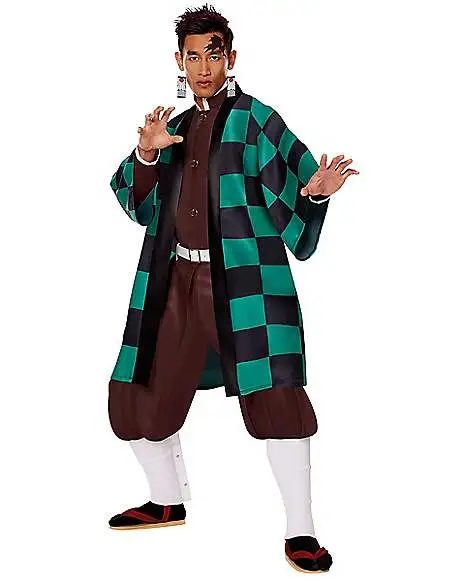 Spirit Halloween Adult Tanjiro Costume - Demon Slayer 3 Spirit Halloween Adult Tanjiro Costume - Demon Slayer