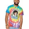 Spirit Halloween Happy Accidents Tie Dye Bob Ross T Shirt -Mens Costumes Shop 03211547 a