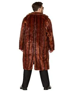 Spirit Halloween Faux Fur Coat -Mens Costumes Shop 07521479 f