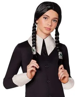 Spirit Halloween Kids Wednesday Addams Costume - The Addams Family 2 8 Spirit Halloween Kids Wednesday Addams Costume - The Addams Family 2 -Mens Costumes Shop 07630718 c