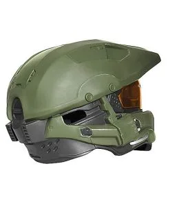 Spirit Halloween Kids Master Chief Light-Up Helmet Deluxe - Halo -Mens Costumes Shop 07651862 d