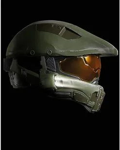 Spirit Halloween Kids Master Chief Light-Up Helmet Deluxe - Halo -Mens Costumes Shop 07651862 f